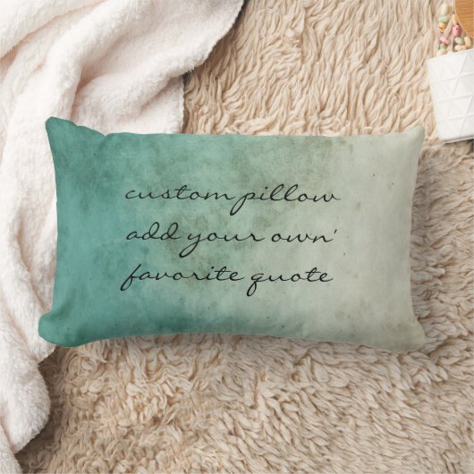 パーソナライズカスタムした引用文枕を追加する ランバークッション (ブランケット)