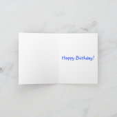パーソナライズカラフルする誕生日カード カード (内部)