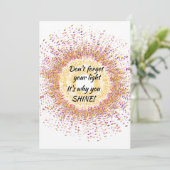 パーソナライズカラフルそれがYou Shine Cardの理由 (スタンド正面)