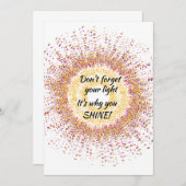 パーソナライズカラフルそれがYou Shine Cardの理由 (正面/裏面)