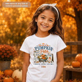パーソナライズキッズハロウィン かぼちゃ畑 Tシャツ