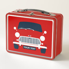パーソナライズクラシックされた英国のミニカー&ユニオンジャック メタルランチボックス