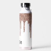 パーソナライズグリッタードリップ ウォーターボトル (左面)