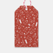 パーソナライズジンジャーブレッドメリーマンリトルクリスマス ギフトタグ (裏面)