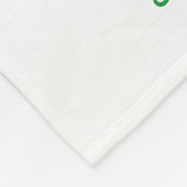 パーソナライズセントパトリックのアイリッシュグリーンレプラーヘン フリースブランケット (角)