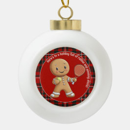 🎾🎄パーソナライズテキスト パデルパワードクリスマス セラミックボールオーナメント