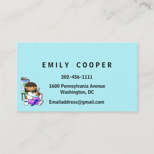 パーソナライズデイケア先生保育園 名刺 (裏面)