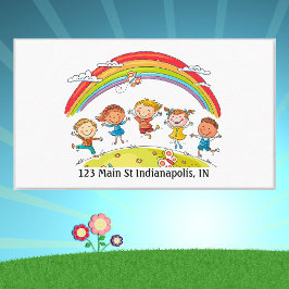 パーソナライズデイサービスプリスクール先生 カラフル 名刺