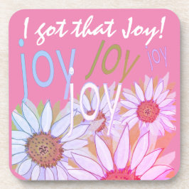 パーソナライズデイジー:フローラ喜び、喜び、喜び! コースター