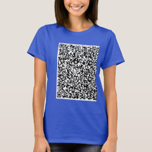 パーソナライズデザイン自分カスタムのQRコードTシャツ Tシャツ