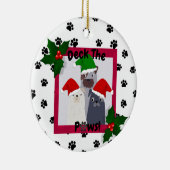 パーソナライズデッキザ前足オーナメントペット愛好家 セラミックオーナメント (右)