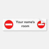 パーソナライズドアの印を書き入れないで下さい バンパーステッカー (正面)