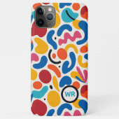 パーソナライズドカラフルファンキーレトロアートパターン Case-Mate iPhoneケース (裏面)