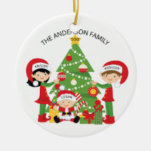 パーソナライズドクリスマス 3人家族