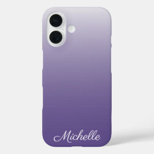 パーソナライズドグラデーションオンブルウルトラバイオレット iPhone 16ケース