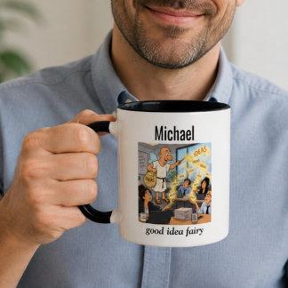 パーソナライズドコーヒーマグ グッドアイディアフェアリー おもしろ 贈り物 マグカップ