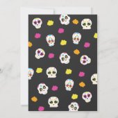 パーソナライズドスカル誕生日パーティー 招待状 (裏面)