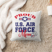 パーソナライズドッグラベル米国空軍ママ クッション (ブランケット)