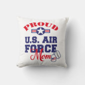 パーソナライズドッグラベル米国空軍ママ クッション (正面)