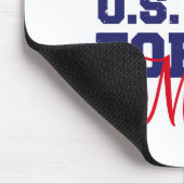 パーソナライズドッグラベル米国空軍ママ マウスパッド (コーナー)