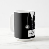 パーソナライズドドクター コーヒーマグカップ (正面左)