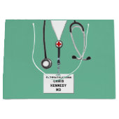 パーソナライズドドクター メディカルスクール ラージペーパーバッグ (正面)