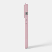 パーソナライズドネームモノグラム ダスティローズ iPhoneケース (左側面)