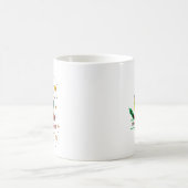 パーソナライズドネーム – 世界で一番の先生 コーヒーマグカップ (中央)