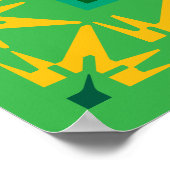 パーソナライズドファミリーフォト – 父と娘・息子 ポスター (角)