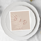 パーソナライズドボホウェディング スタンダードカクテルナプキン