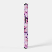 パーソナライズドモノグラム 桜 紫 iPhone 15ケース (右側面)