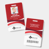 パーソナライズド医療ロゴID写真バッジ バッジ (正面＆裏面)