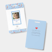 パーソナライズド医療機器登録看護師ID バッジ (正面&裏面)