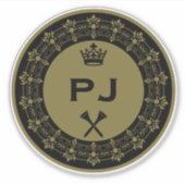 パーソナライズド おもしろ ロイヤル ゴルフボール シール (正面)