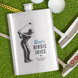パーソナライズド おもしろ Dad’s Birdie Juice ゴルフ フラスク