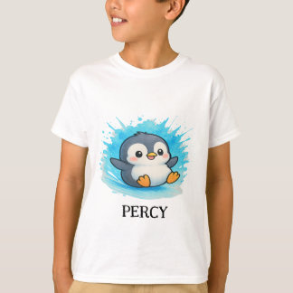 パーソナライズド かわいいアニマルTシャツ - キッズTシャツ パーシー Tシャツ