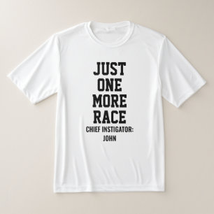 パーソナライズド まだ1回だけレースの主任扇動者 Tシャツ