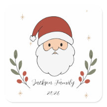 パーソナライズド もこもこサンタ クリスマス