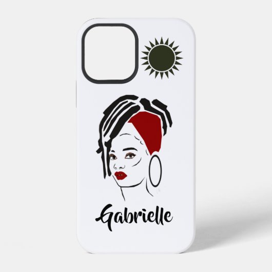 パーソナライズド アフリカの女王 アップル iPhoneケース iPhone 12ケース (裏面)
