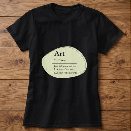 パーソナライズド アート ディクショナリー スタイル T シャツ