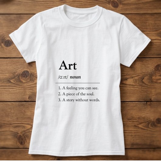 パーソナライズド アート ディクショナリー スタイル T シャツ
