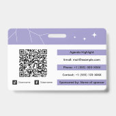 パーソナライズド イベント バッジ ID (裏面)