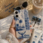 パーソナライズド イルカの尾のトロピカル Case-Mate iPhoneケース