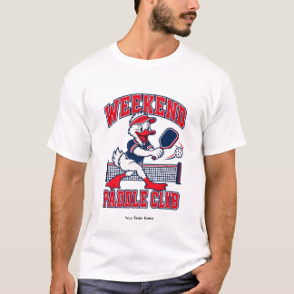パーソナライズド ウィークエンド パドル クラブ ダック チーム名 Tシャツ