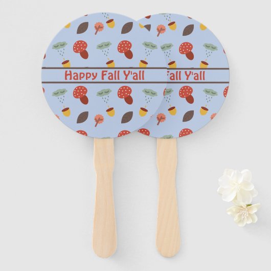 パーソナライズド オータム ハンドファン (正面&裏面)