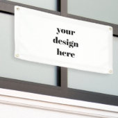 パーソナライズド カスタム 横断幕 (ビルの外側)