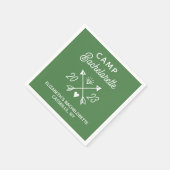 パーソナライズド キャンプ ブライズテイル スタンダードカクテルナプキン (角)