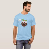 パーソナライズド クリスマスプディング Tシャツ (正面フル)