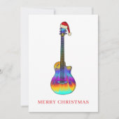 パーソナライズド クリスマス ギター クール サイケデリック (正面)