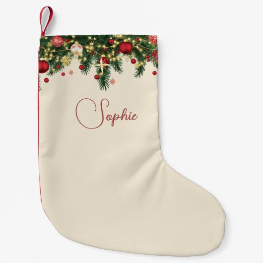 パーソナライズド クリスマス スモールクリスマスストッキング (正面)